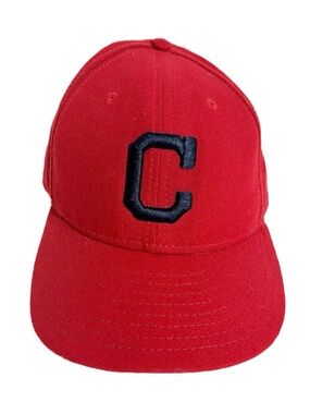 New Era 59Fifty Hat MLB Cleveland Indians Guardians 7 3/4 Fitted Baseball Cap🔴⚫️